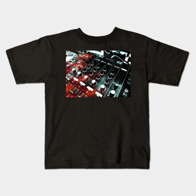 sound board mixer Kids T-Shirt by Bee-